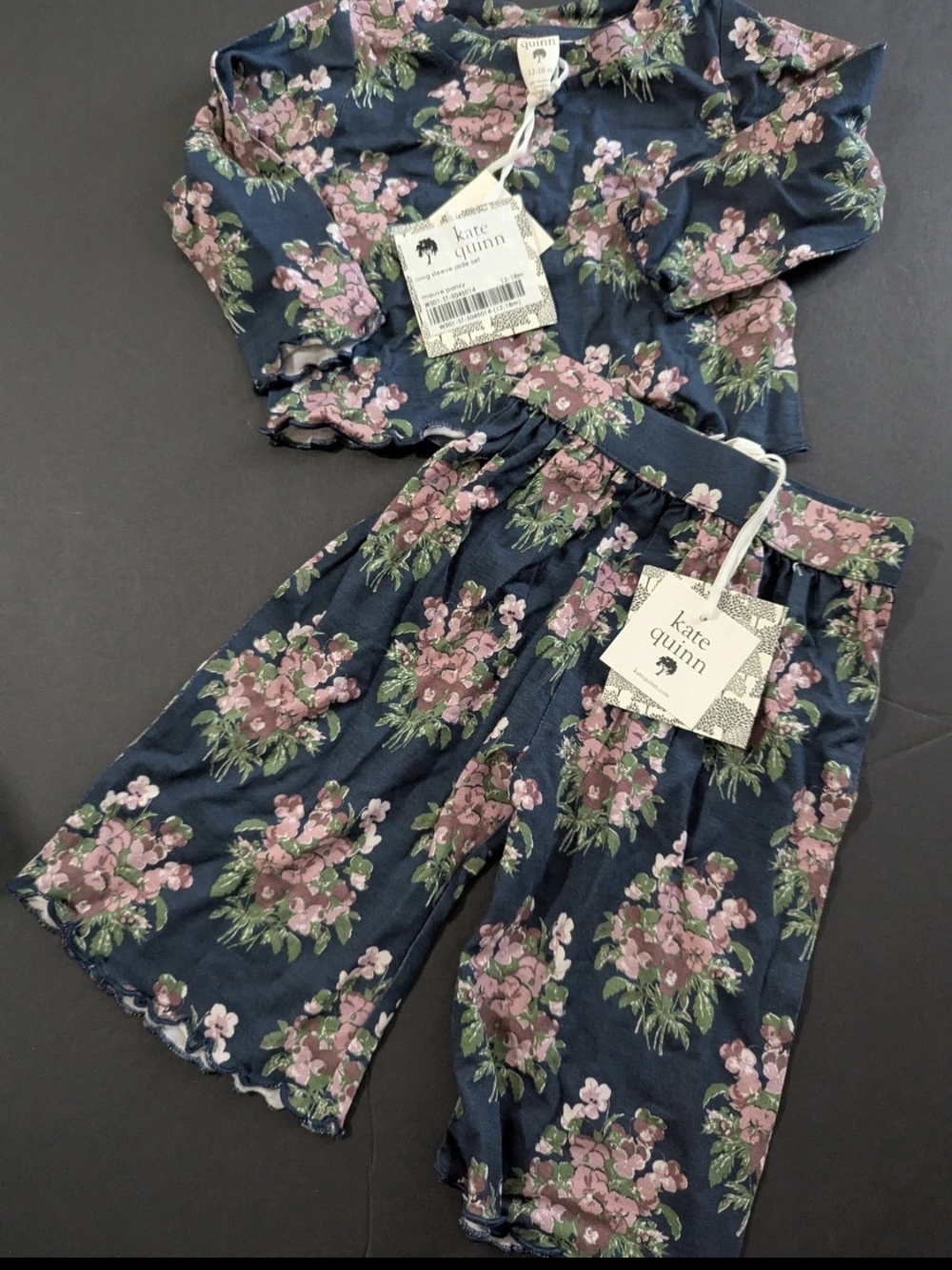 Kate Quinn Long Sleeve Jade Set Mauve Pansy 12-18